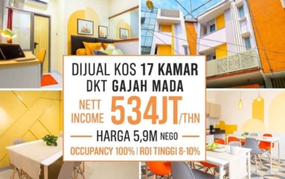 Rumah Kos Dijual GRAND HARMONI RESIDENCE Jl Hasyim Ashari Dalam